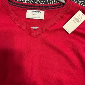 Brand NWT never worn Old Navy Sweater, Boy Size 18, color red